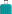 A teal-colored suitcase