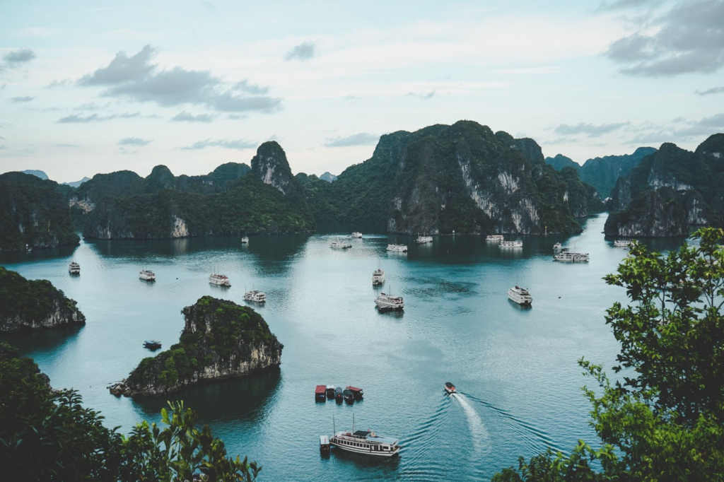 Scenic view of Hạ Long Bay in Vietnam