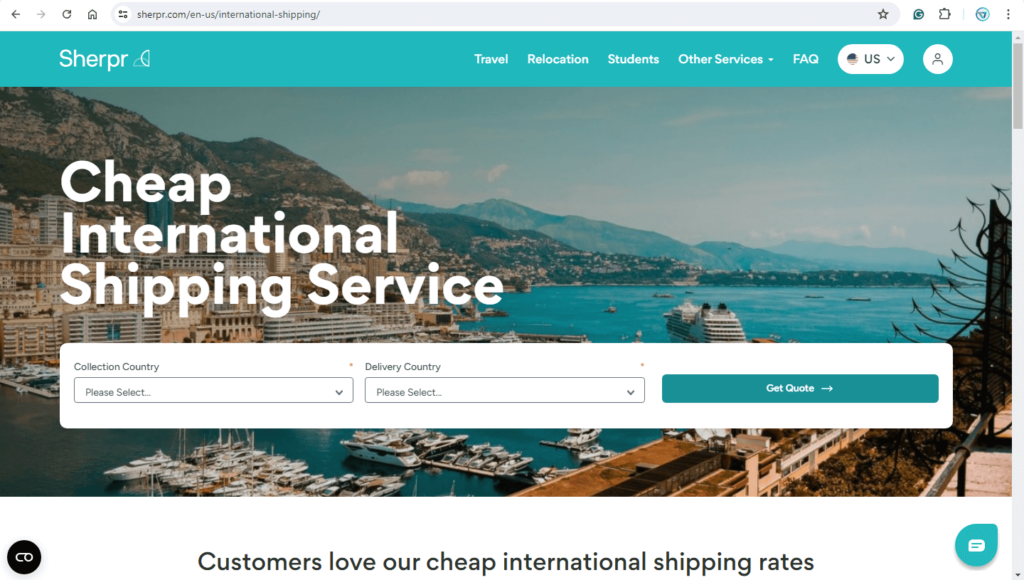 Sherpr International Shipping - Sherpr